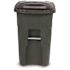 Toter 48 Gal. Greenstone Outdoor Trash Can with Quiet Wheels and Lid