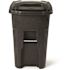 Toter 48 Gal. Blackstone Trash Can with Quiet Wheels and Attached Lid