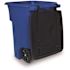 Toter 96 Gallon Blue Outdoor Trash Can/Garbage Can with Quiet Wheels and Attached Lid