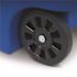 Toter 96 Gallon Blue Outdoor Trash Can/Garbage Can with Quiet Wheels and Attached Lid