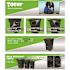 Toter 64 Gallon Black Bear-Tight Wheeled Trash Can