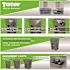Toter 64 Gal. Graystone Document Trash Can with Wheels and Lid Lock