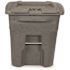 Toter 64 Gal. Graystone Document Trash Can with Wheels and Lid Lock