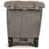 Toter 64 Gal. Graystone Document Trash Can with Wheels and Lid Lock
