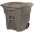 Toter 64 Gal. Graystone Document Trash Can with Wheels and Lid Lock