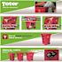 Toter 64 Gal. Red Hazardous Waste Trash Can with Wheels and Lid Lock
