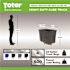 Toter 16 cu. ft. 500 lbs. Capacity Heavy-Duty Manual Cube Truck - Gray