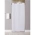 Hookless Stall Size 42 in. x 74 in. White 10-Gauge Shower Curtain