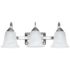 Feit Electric 3-Light 24-Watt Warm White (3000K) Brushed Nickel Integrated LED Bath Vanity Light Fixture