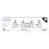 Feit Electric Brushed Nickel Integrated LED Vanity Light Bar 4-Light 26-Watt Bath Light