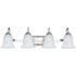 Feit Electric Brushed Nickel Integrated LED Vanity Light Bar 4-Light 26-Watt Bath Light