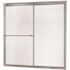 CRAFT + MAIN Tides 56 in. to 60 in. x 58 in. H Framed Sliding Tub Door in Silver with Rain Glass