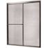 CRAFT + MAIN Tides 56 in. to 60 in. x 70 in. H Framed Sliding Shower Door in Brushed Nickel and Rain Glass