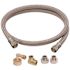 BrassCraft 3/8 in. Comp x 3/8 in. Comp x 72 in. Braided Polymer Dishwasher Supply Line Kit w/ 4 Appliance Adaptors