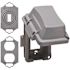 TAYMAC N3R Extra Duty PolyC Gray 1-Gang Weatherproof In-Use Electrical Outlet Cover for Outdoor Outlet, UFAST 16-in-1