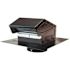 Master Flow 4 in. Goose Neck Vent Roof Cap in Black