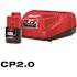 Milwaukee M12 12-Volt Lithium-Ion Compact Battery Pack 2.0Ah and Charger Starter Kit