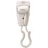 Jerdon 1600-Watt Wall Mount Hair Dryer, Direct Wire, White