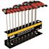 Klein Tools 6 in. Journeyman SAE T-Handle Set with Stand (10-Piece)