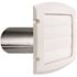 Everbilt 6 in. Louvered Exhaust Hood in White