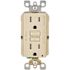 Leviton 15 Amp 125-Volt Duplex Self-Test SmartlockPro Tamper Resistant AFCI/GFCI Dual Function Outlet, Ivory