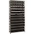 Economy 4 in. Shelf Bin 12 in. x 36 in. x 75 in. 13-Tier Shelving System Complete with QSB101 Black Bins