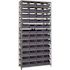 Economy 4 in. Shelf Bin 18 in. x 36 in. x 75 in. 13-Tier Shelving System Complete with QSB108 Blue Bins