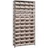 Economy 4 in. Shelf Bin 18 in. x 36 in. x 75 in. 13-Tier Shelving System Complete with QSB108 Ivory Bins