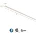 Contractor Select 8 ft. 160-Watt Equivalent Integrated LED White Multi-Volt Strip Light Fixture 9000 Lumens 4000K