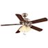 Hampton Bay Lyndhurst 52 in. LED Brushed Nickel with Cherry/Maple Blades Ceiling Fan with Light Kit