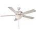 Hampton Bay Rothley 52 in. LED Matte White Ceiling Fan with Light Kit