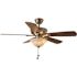 Hampton Bay Wellston 44 in. Indoor Ceiling Fan with Bowl Light Kit, Brushed Nickel with Rosewood/Medium Cherry Blades