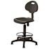 NATIONAL PUBLIC SEATING ADJ HT POLY STOOL W/ BACKRST