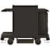 Suncast Commercial Black Standard Full-Size Housekeeping Cart