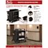 Suncast Commercial Black Hanging Divided Housekeeping Accessory Bag