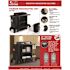 Suncast Commercial Black Hanging Divided Housekeeping Accessory Bag
