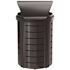 Suncast Commercial 35 Gal. Metal Touchless Outdoor Trash Can