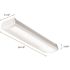 Lithonia Lighting Contractor Select FMLWL 2 ft. 20-Watt 1400 Lumens 4000K White Integrated LED Wrap Light Fixture