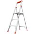 Little Giant Ladder Systems 5 ft. Flip-N-Lite Aluminum Utility Ladder with 300 lb. Load Capacity Type IA Duty Rating