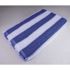 Oxford Cabana 30 in. x 60 in., 9 lbs. White with Blue Stripes Pool Towel with Plain Hem (36 per Case)