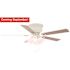 Clarkston 52 in. Indoor White Ceiling Fan with Light Kit with White/Washed Oak Blades