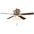 CLARKSTON 44 IN. INDOOR CEILING FAN WITH 3 TULIP LIGHT KIT, BRUSHED NICKEL WITH MAPLE/WALNUT BLADES*
