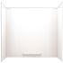 Swan 30 in. x 60 in. x 58 in. 3-Piece Easy Up Adhesive Alcove Tub Surround in White