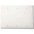 Leviton 3-Gang Ivory Blank Plate Nylon Standard Wall Plate (1-Pack) 80735-I