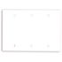 Leviton 3-Gang White Blank Plate Plastic Standard Wall Plate (1-Pack) 88033