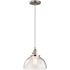 KICHLER LIGHTING 10" 1 Light Goblet Mini Pendant Brushed Nickel