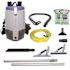 Super Coach Pro 6, 6 qt. Corded Gray Backpack Vacuum Cleaner w/ ProBlade Hard Surface, Carpet Kit, 3 Replaceable Filters