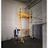 MetalTech 12 ft. Jobsite Series 2-Story Mobile Baker Scaffolding Tower with Outriggers, Guard Rail, and Scaffolding Platform