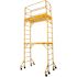 MetalTech 12 ft. Jobsite Series 2-Story Mobile Baker Scaffolding Tower with Outriggers, Guard Rail, and Scaffolding Platform