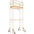 MetalTech 14-in. Scaffold Outriggers with 5-in. Heavy Duty Caster Wheels, Compatible with Metaltech Baker Scaffolding, 4-Pack